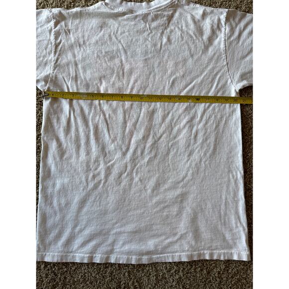 VTG Ciro Art Neon New York City USA Made Single Stitched L White Universitees - Picture 5 of 6